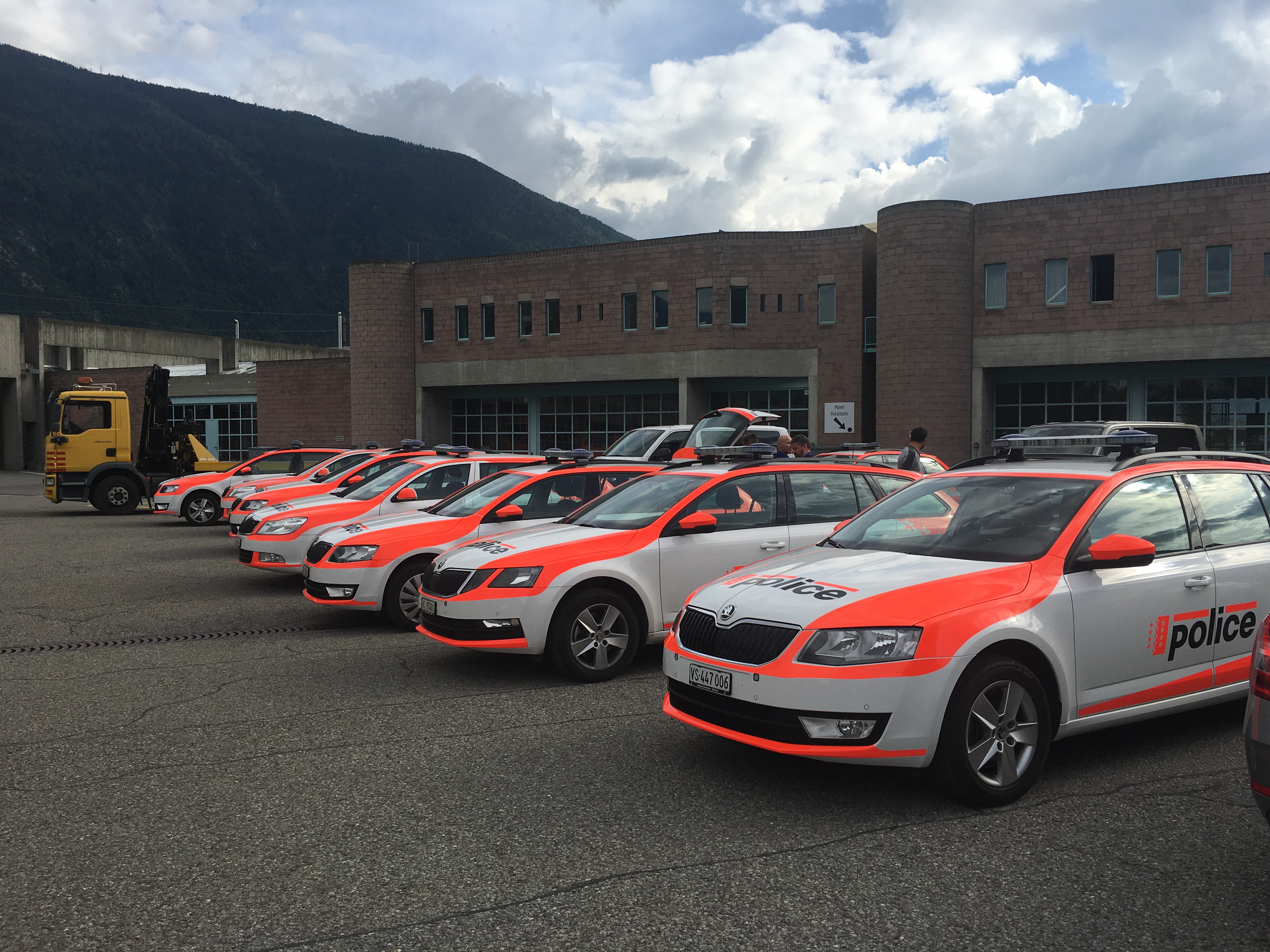 Intervention policière à Martigny parmi les gens du voyage